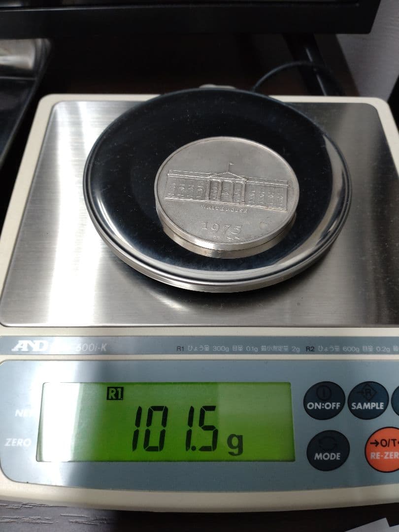 1975年 天皇陛下皇后陛下御訪米記念 純銀メダル　101.5g