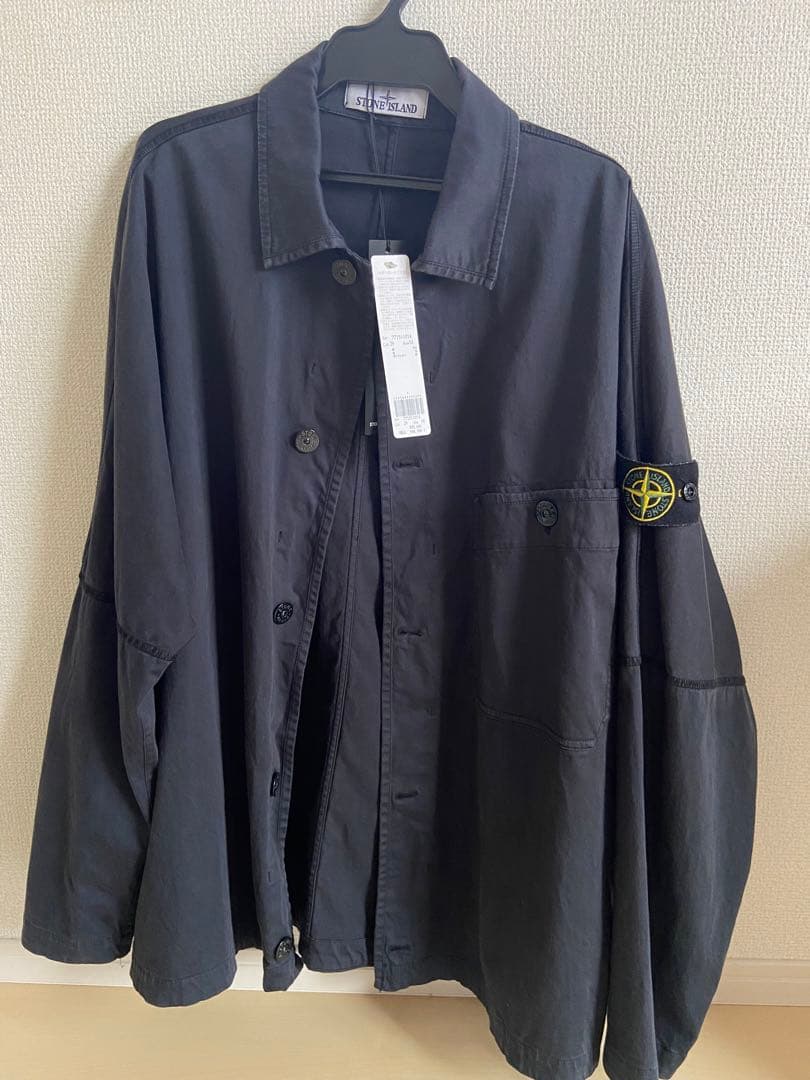 STONE ISLAND ブラック 長袖シャツ M