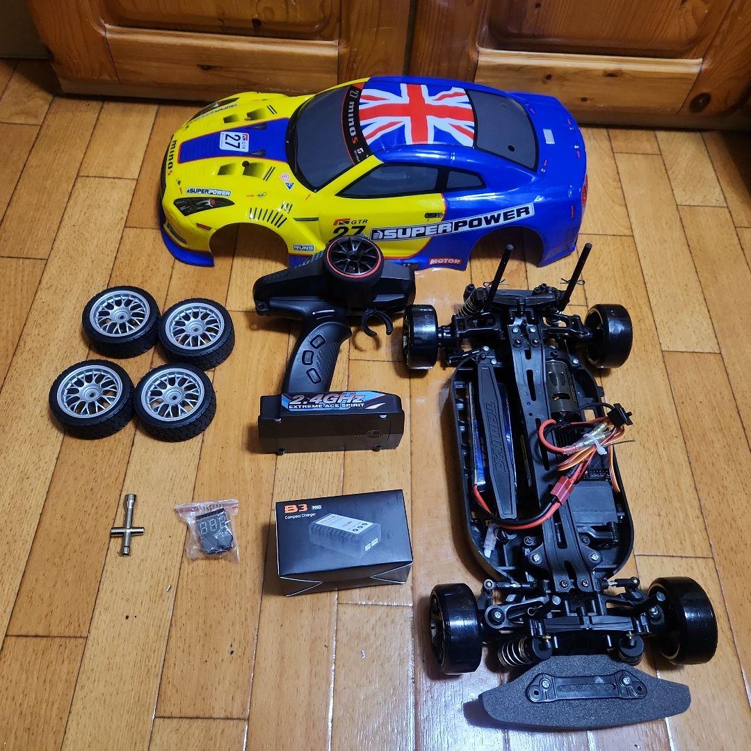 ■専用■　　タミヤ ドリフト ラジコン フルセット　TT01　黄色　35 ボディ