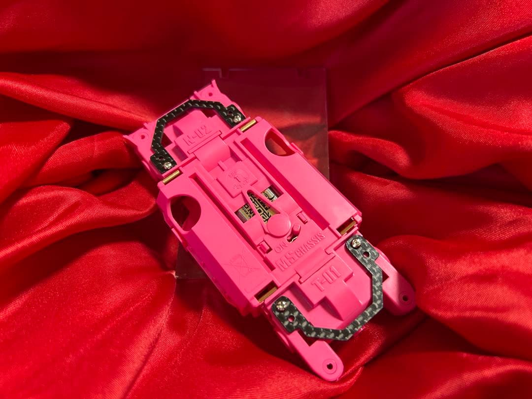 No．2 ミニ四駆 MSフレキ ピンクシャーシ パーフェクトセット