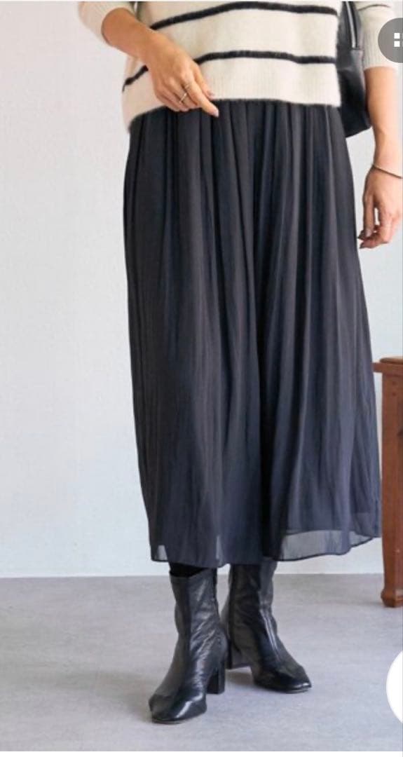 BEARDSLEY シワシフォンギャザーパンツ(0)