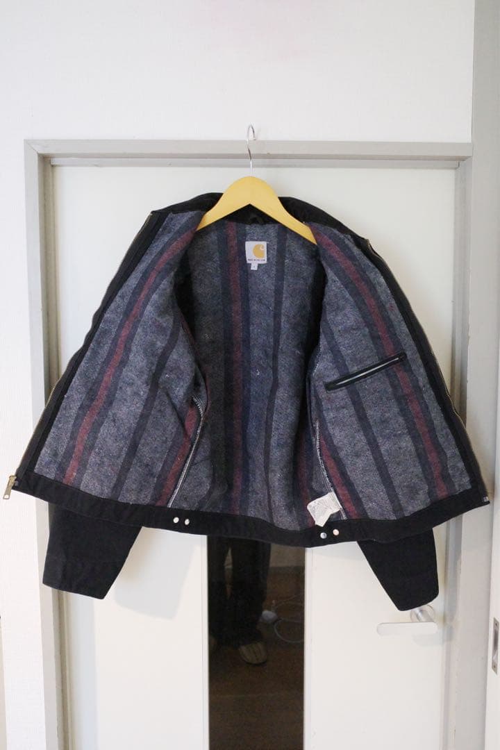 Carhartt デトロイトジャケット　ブラック　アメリカ製　ほぼ未使用