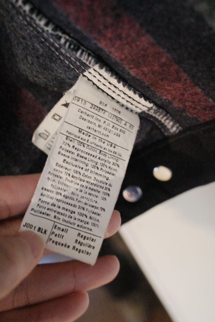 Carhartt デトロイトジャケット　ブラック　アメリカ製　ほぼ未使用