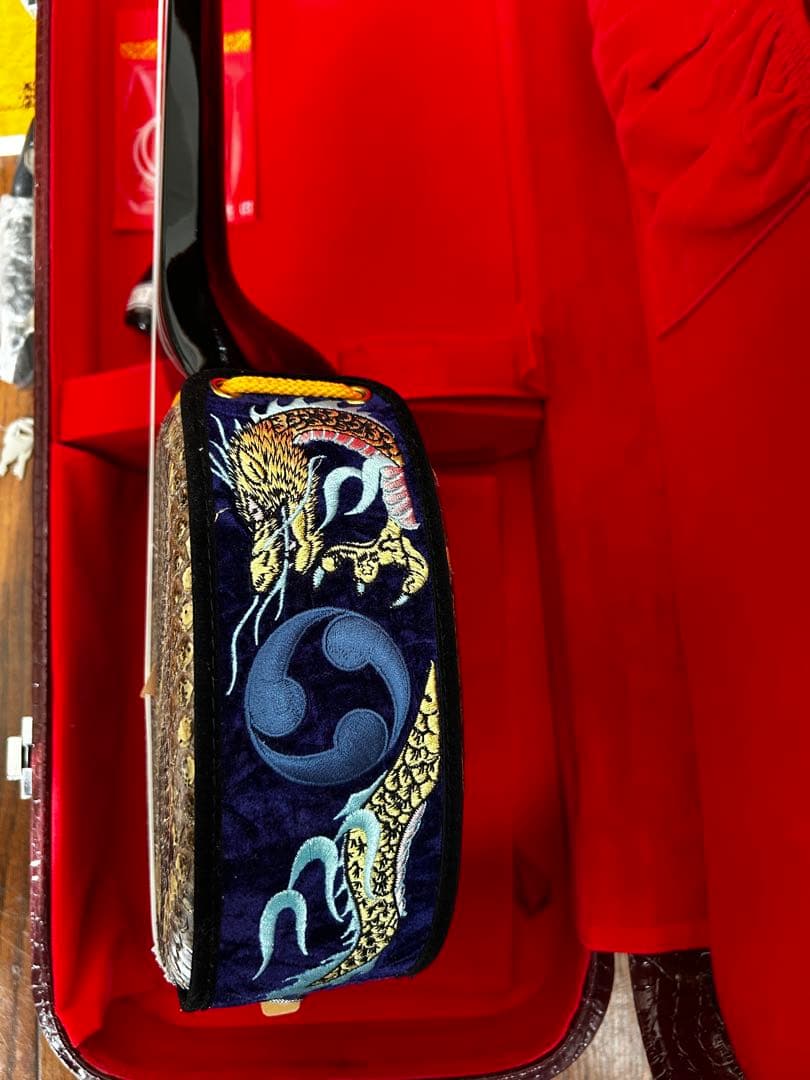 三線 沖縄 蛇皮 1枚張り ハードケース 宮古木工芸 与儀栄功 氏 Yahoo