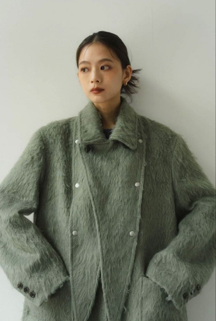 Knuth Marf 2way accent collar long coat