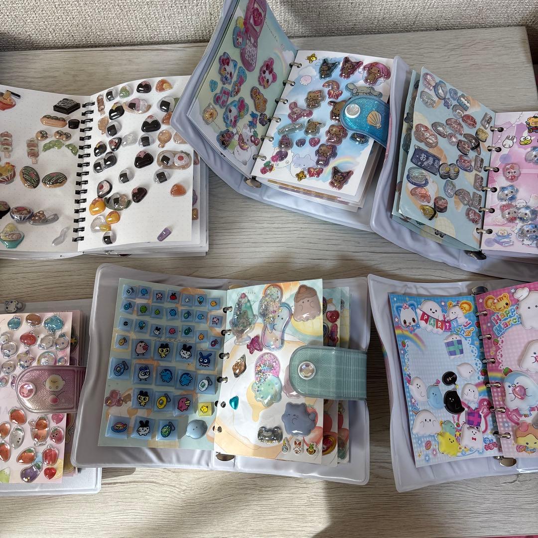 シール帳　シール付き6冊セット　ボンボンドロップ　ウォーター　タイル　おはじき