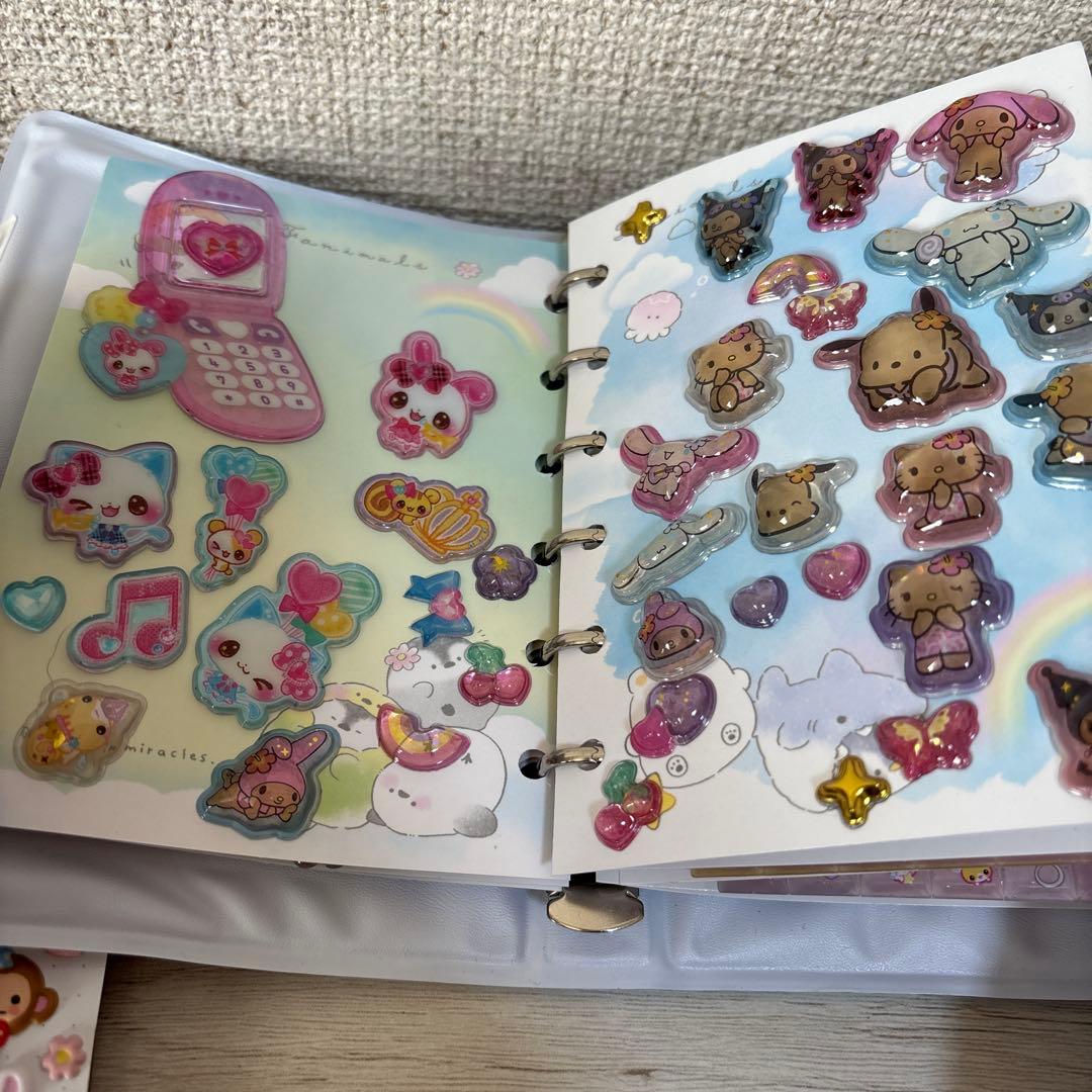 シール帳　シール付き6冊セット　ボンボンドロップ　ウォーター　タイル　おはじき