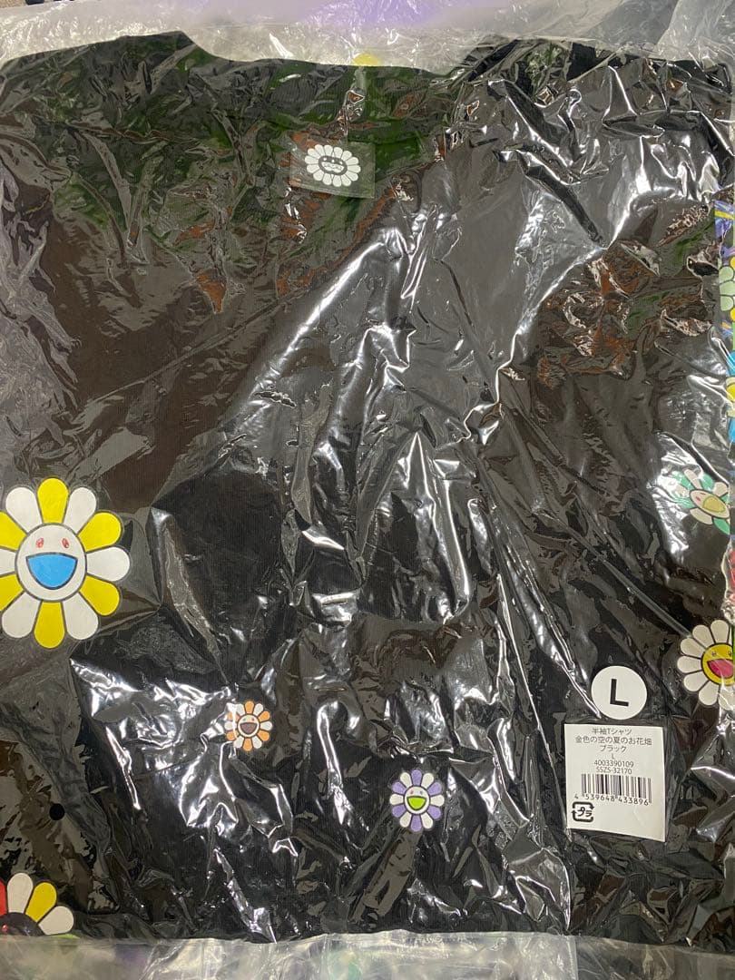 未開封未使用 村上隆もののけ 京都半袖Tシャツ 金色の空の夏のお花畑 L