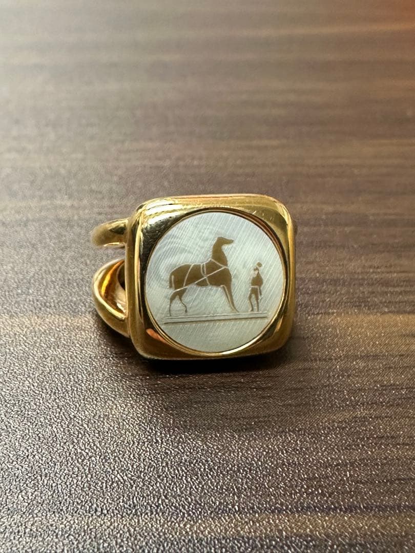 エルメス 90年代 コロゾ ホース リング GP 50号