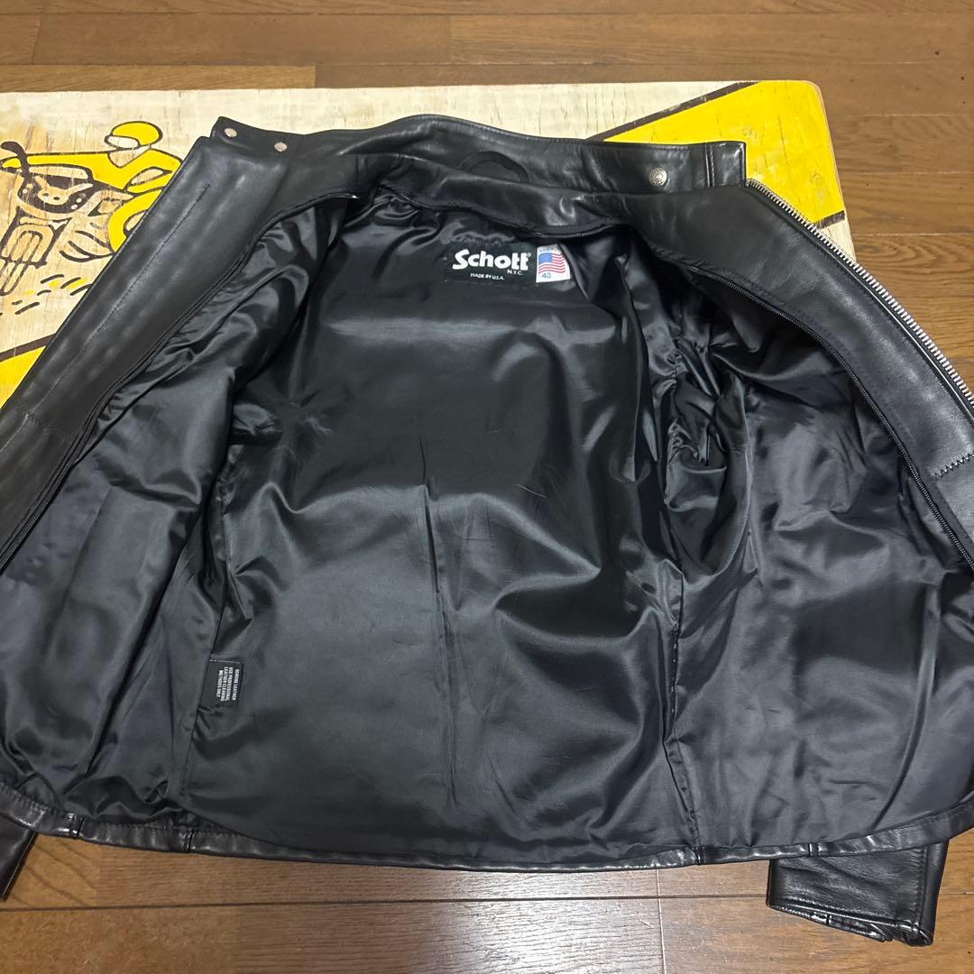 超美品‼️最新型schott641 40インチライダースインナーボア付