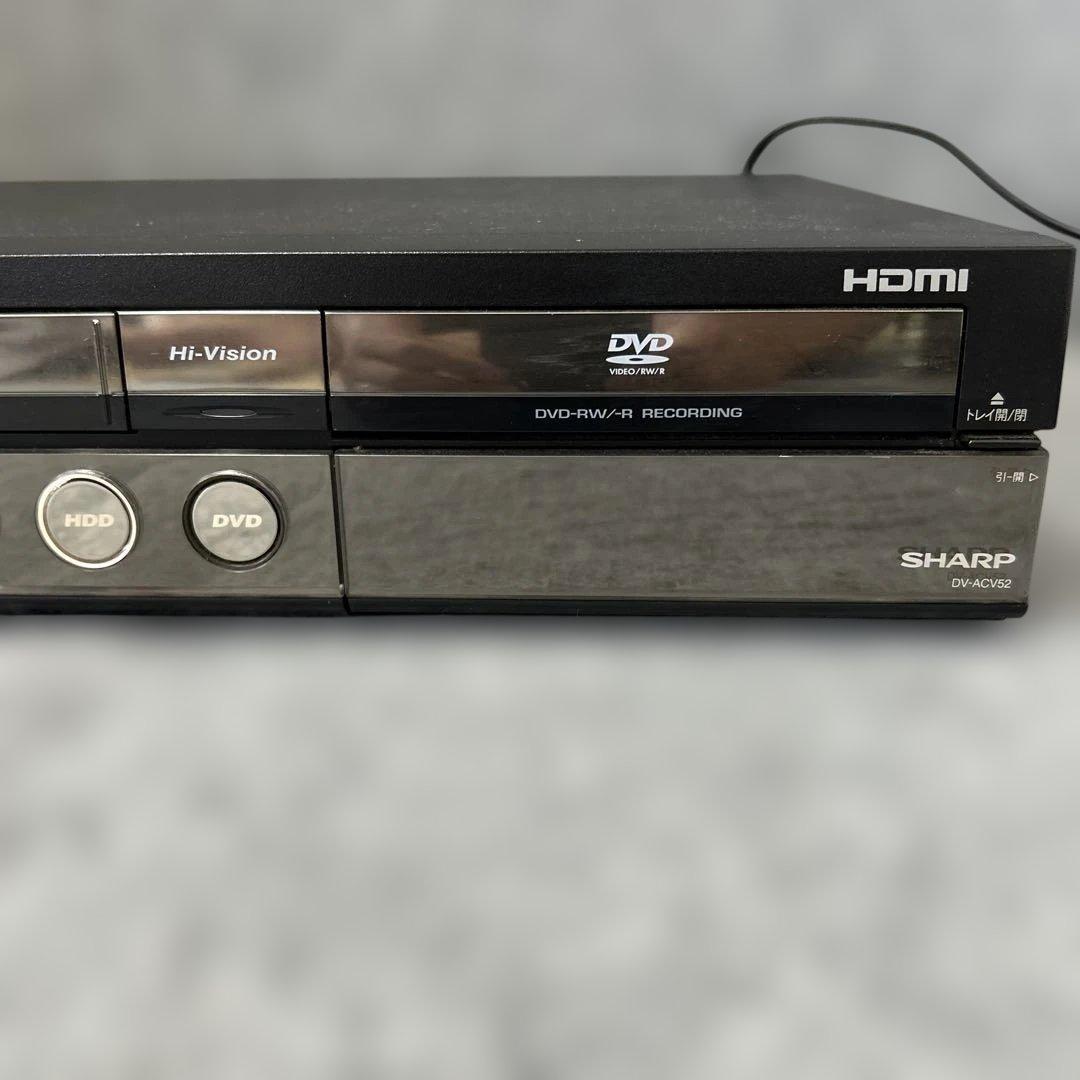 【HDD/DVD/VHS】SHARP AQUOS レコーダー DV-ACV52
