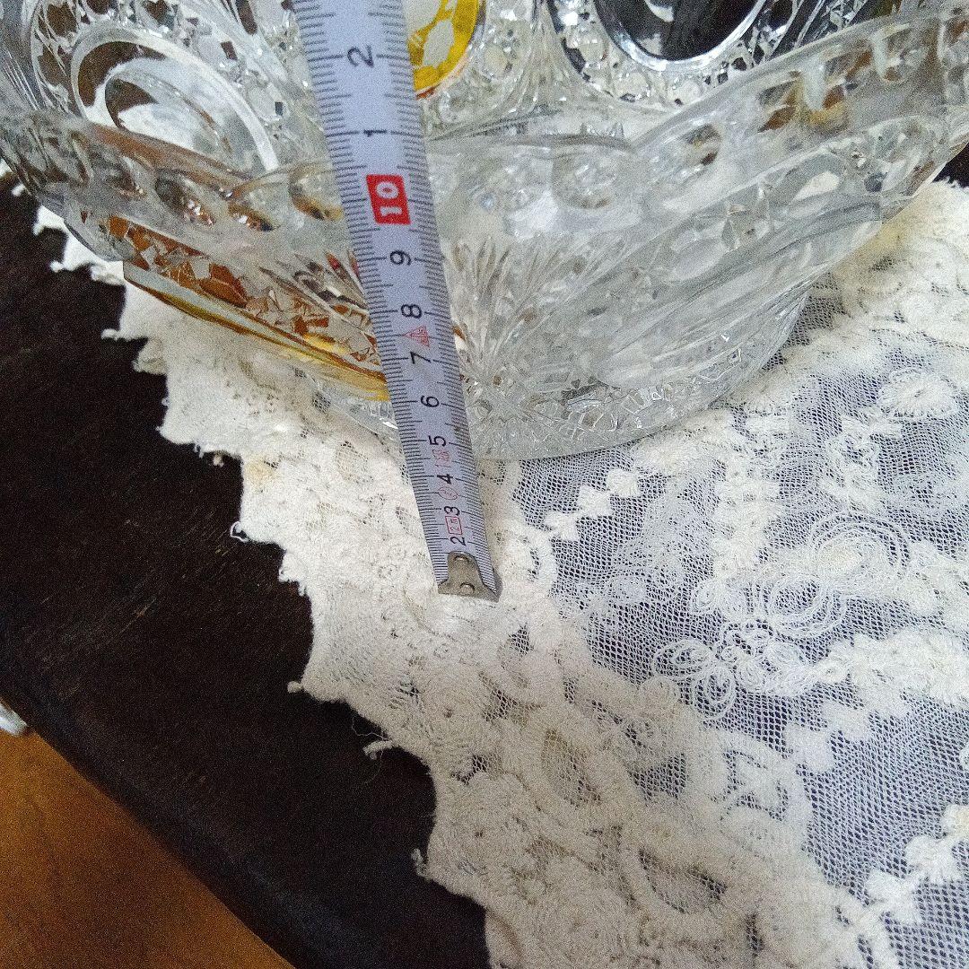 ホフバウワー イエローバードクリスタルガラス ボウル 小鳥