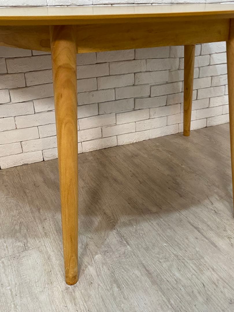 【うーあん　】半円　ダイニングテーブル　￼リビング　机　デスク　格安