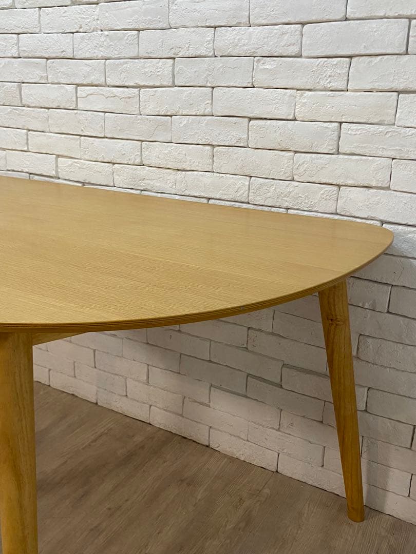 【うーあん　】半円　ダイニングテーブル　￼リビング　机　デスク　格安