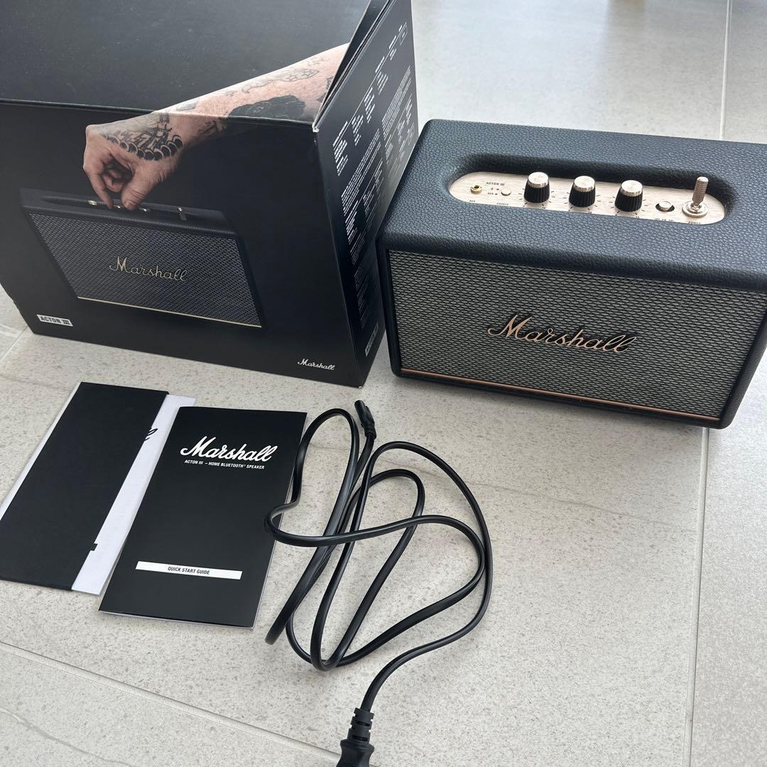 Marshall acton III BLACK マーシャル アクトン3 Marshall Acton III Bluetooth Home Speaker with Bass / Treble