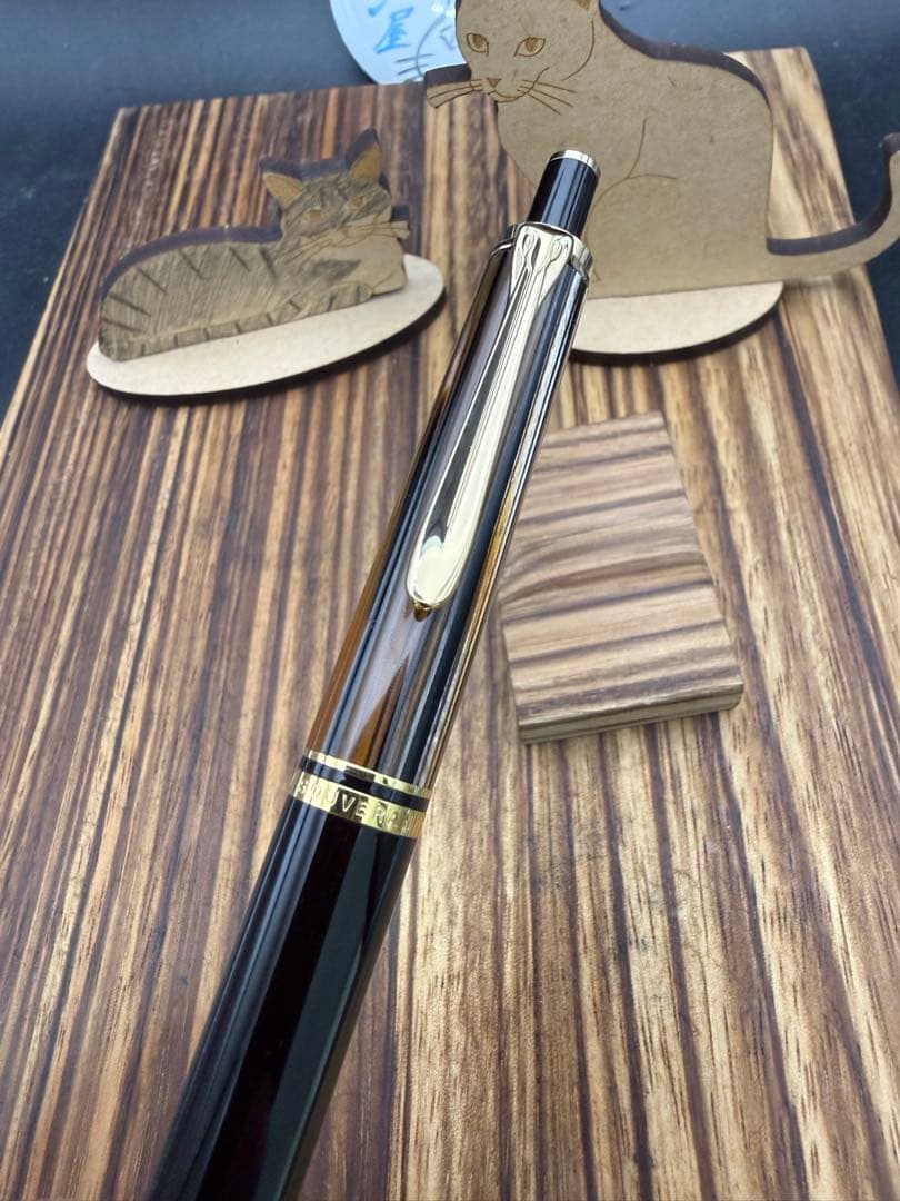 PELIKAN ボールペン K400 茶縞