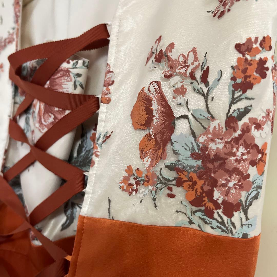 花柄ノースリーブパーティードレス ボレロ付　　AIMER 新品