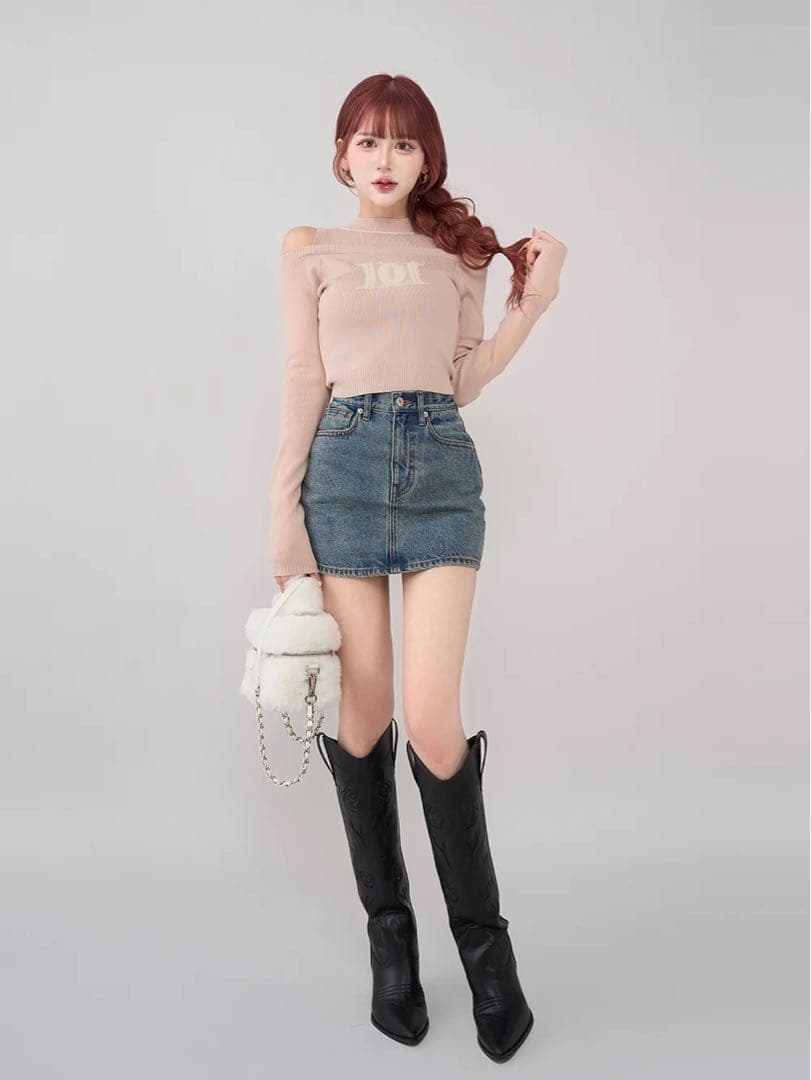 完売商品 Darich フェイクファーショルダーミニバッグ ホワイトWHT