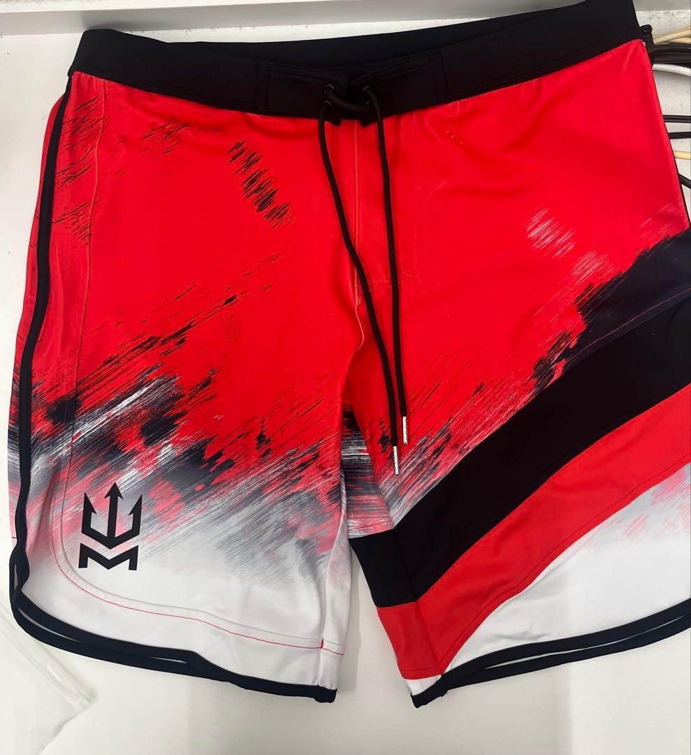 MANIFEST フィジーク用サーフパンツ32サイズ レッド - メルカリ