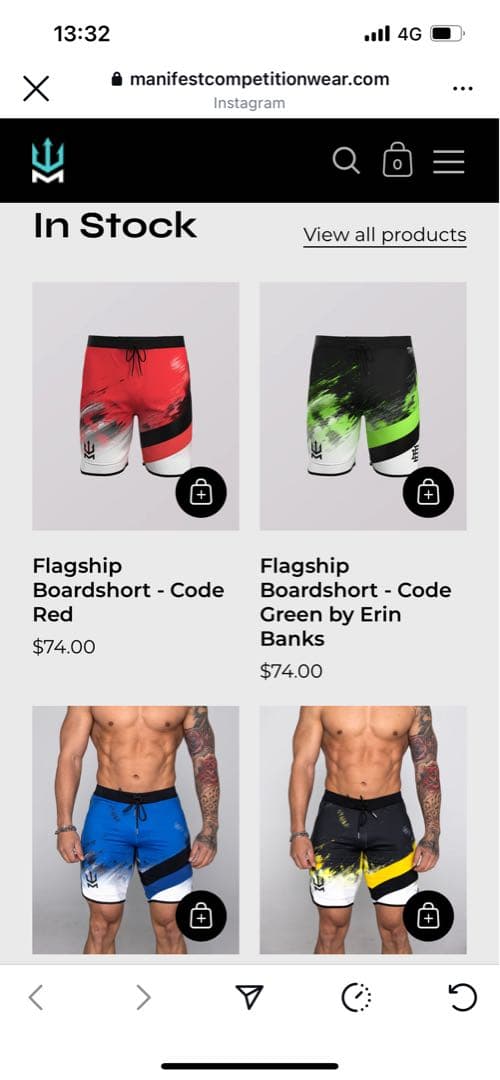 MANIFEST フィジーク用サーフパンツ32サイズ レッド - メルカリ