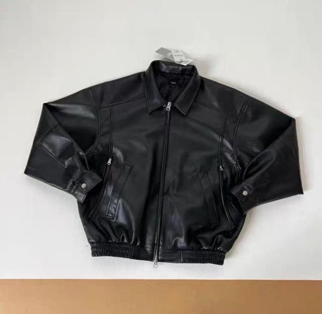 BEAMS ブラック レザー ジャケット M - メルカリ