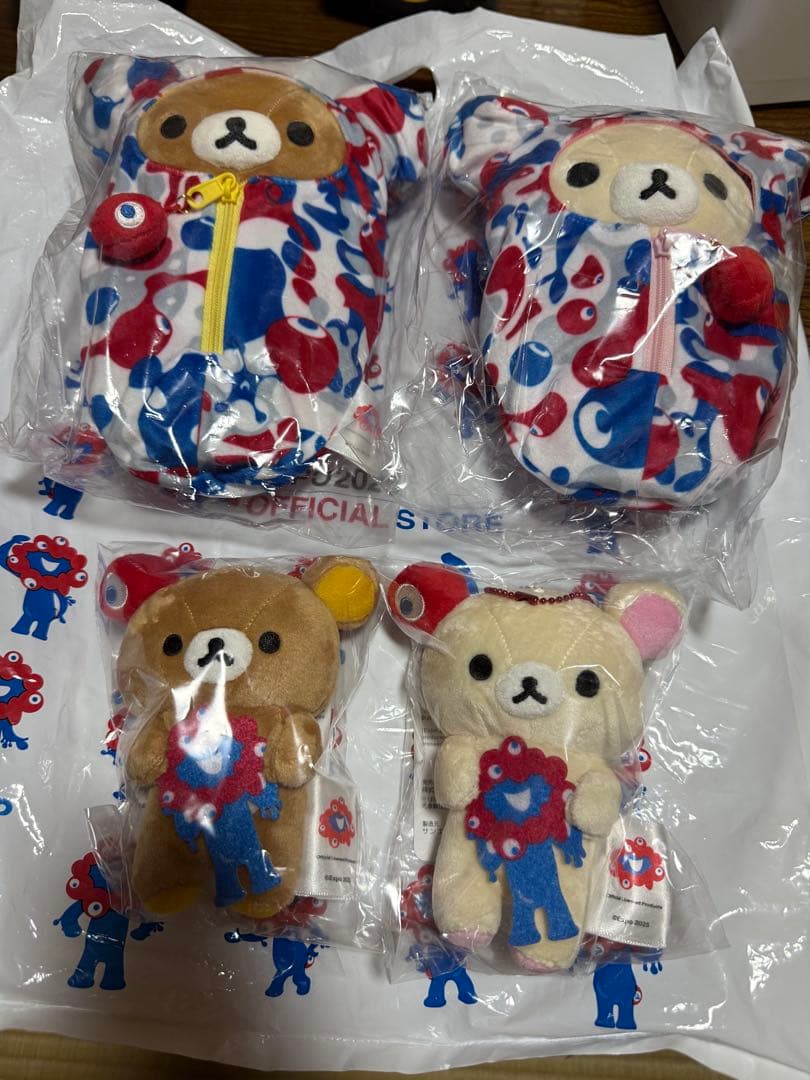 大阪関西万博限定　リラックマ × ミャクミャク ぬいぐるみ コラボ　フルセット 大阪関西万博 会場限定販売 ミャクミャク リラックマ コラボ 2種セット