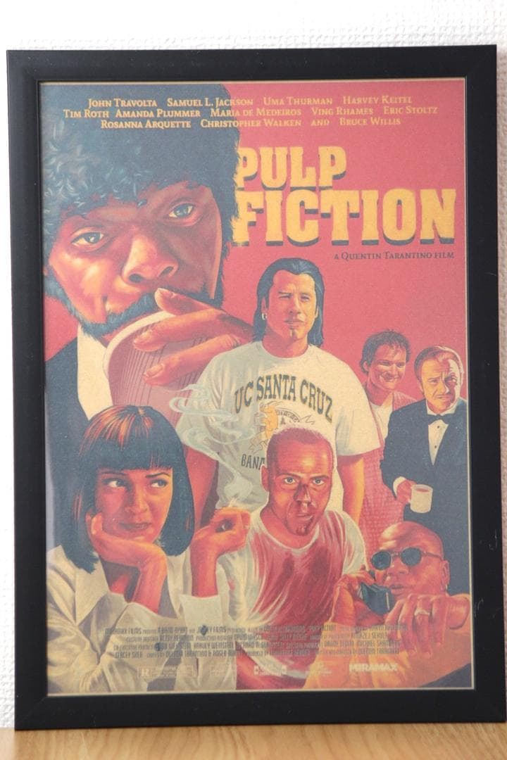 パルプフィクション Pulp Fiction ポスター 額付き - メルカリ