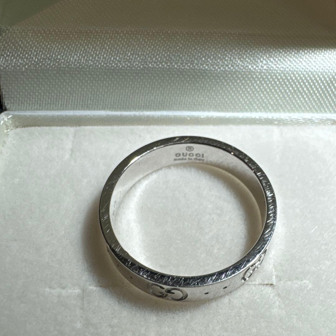 GUCCI K18WG アイコンリング 11号