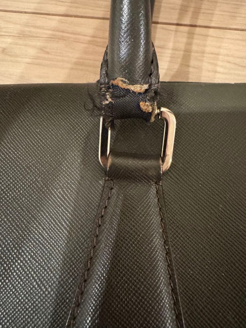 PRADA プラダ サフィアーノレザー 三角ロゴ ビジネスバック ブリーフケース