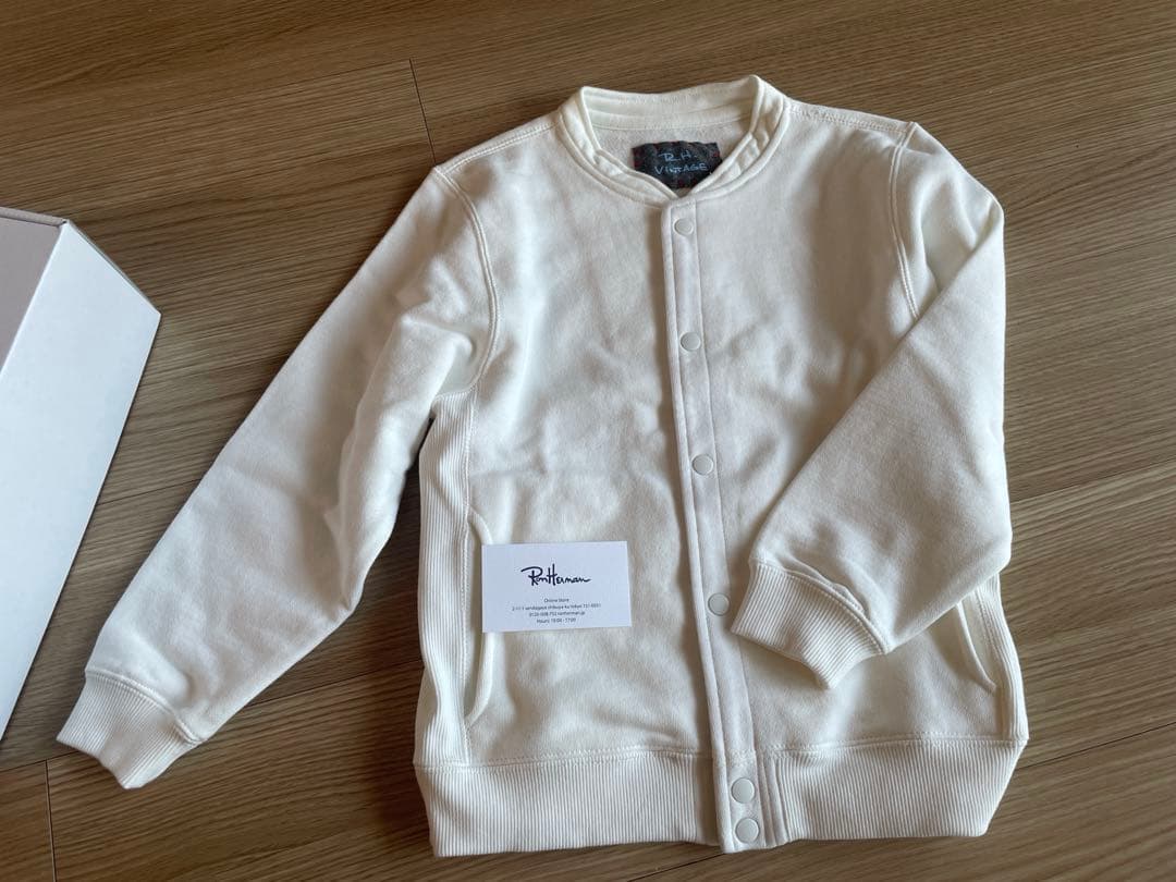 新品 別注 ロンハーマン ミッキー キッズ 130 L スナップカーディガン