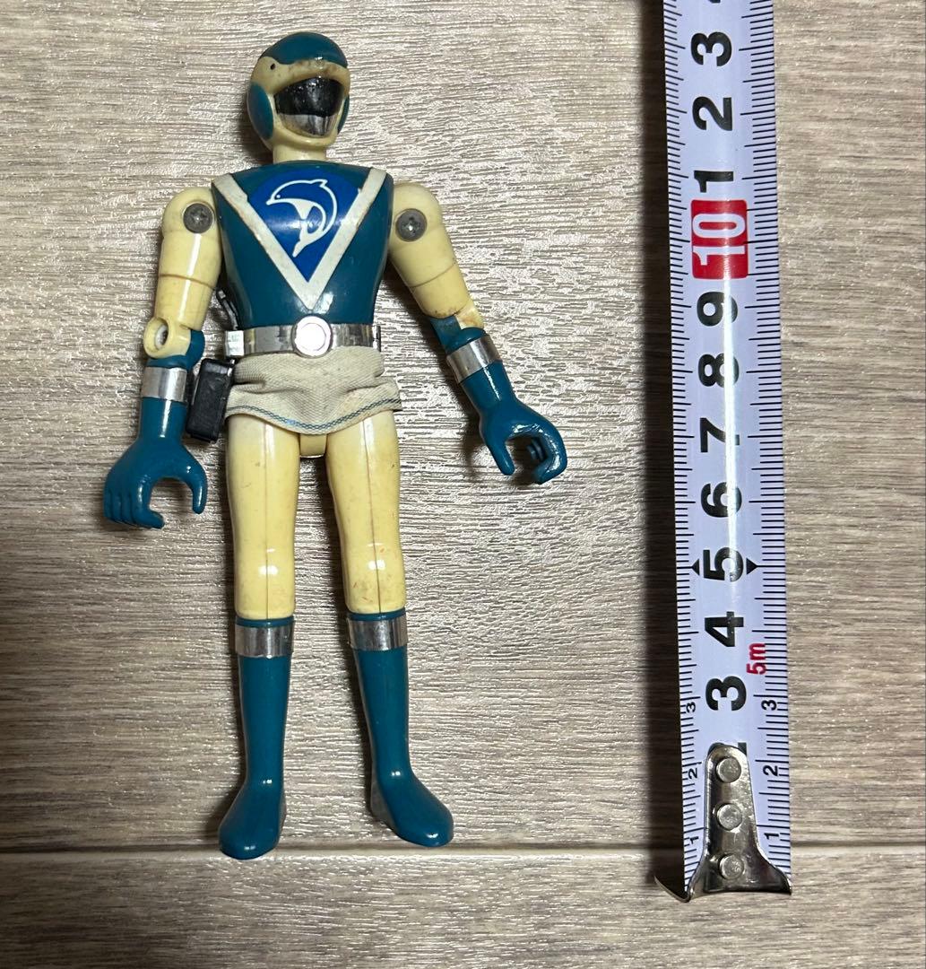 当時物】スカート付き バンダイ 超獣戦隊ライブマン 超合金 ブルー