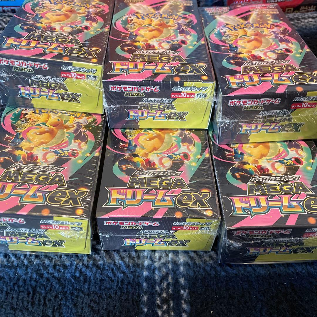 ポケモンカードゲーム　megaドリームex 6ボックス　シュリンク付き