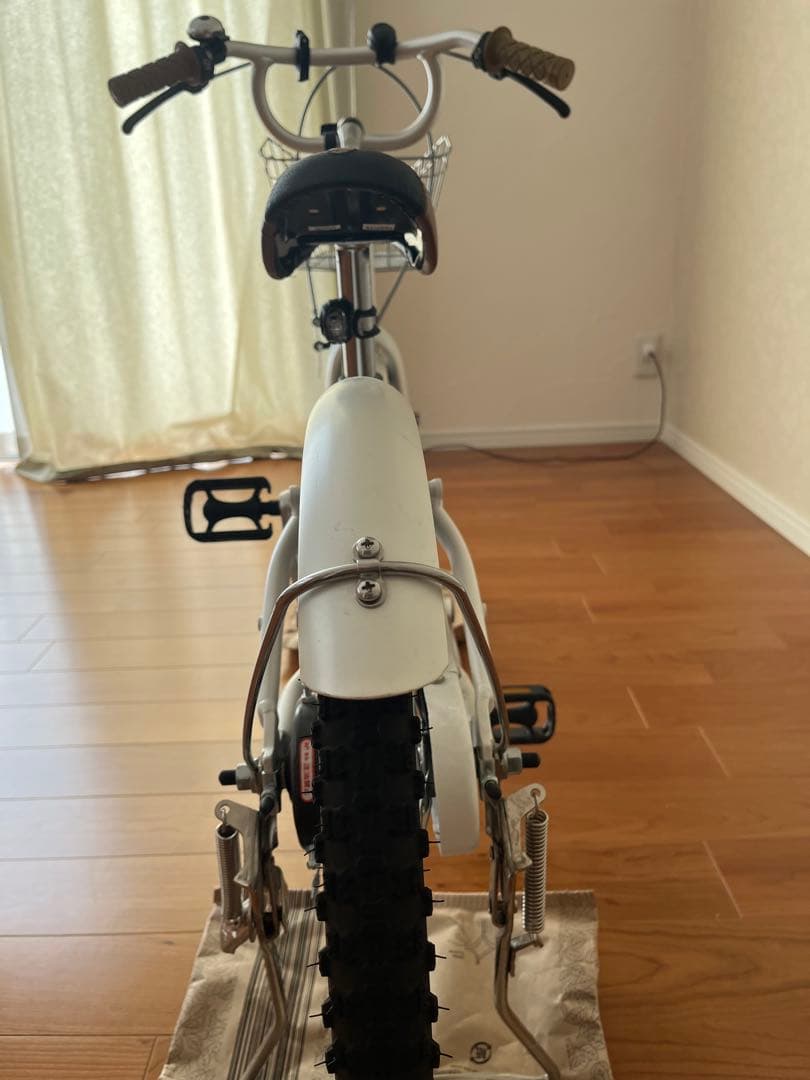 KhodaaBloom コーダブルーム子供用自転車 ホワイト 前バスケット付き