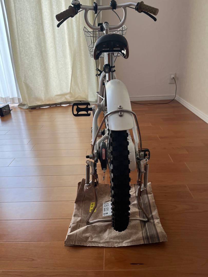 KhodaaBloom コーダブルーム子供用自転車 ホワイト 前バスケット付き