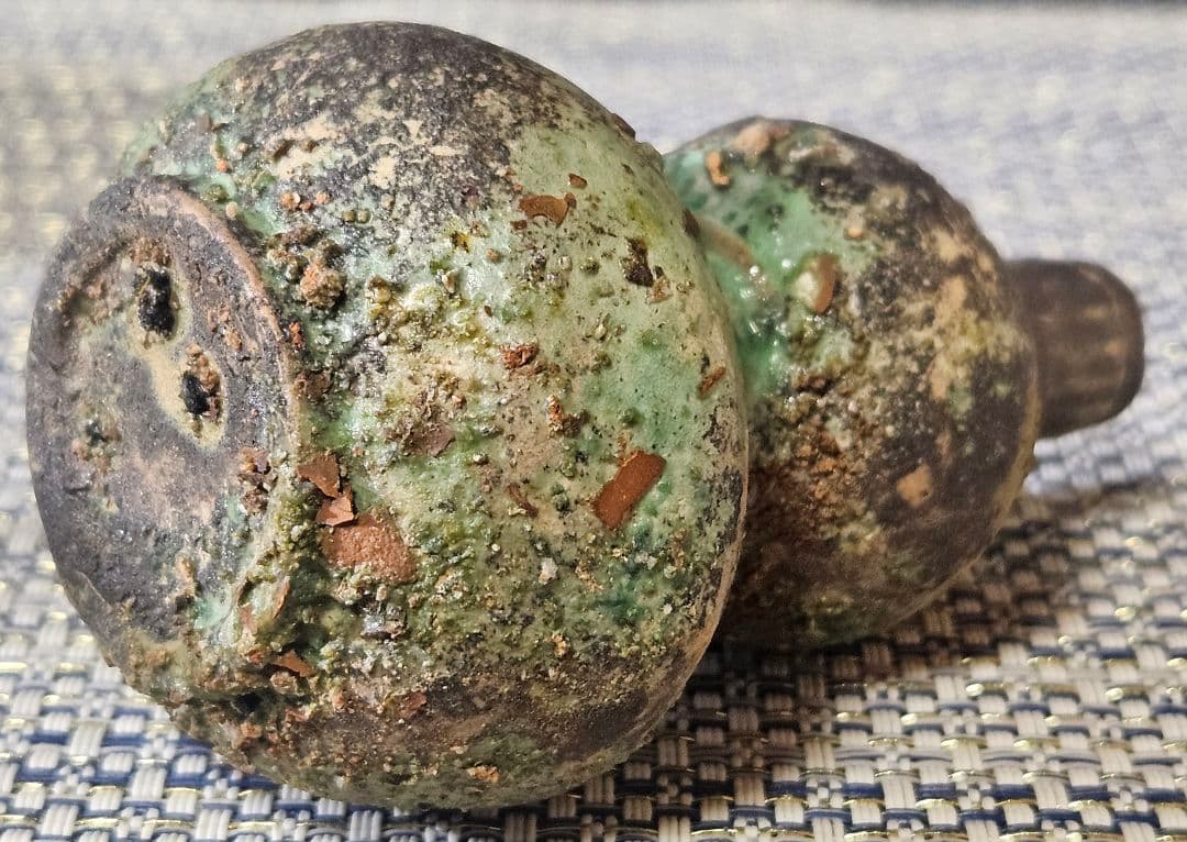 古代中国〜中国南方古陶磁器 中国古美術 漢時代 漢緑釉 瓢