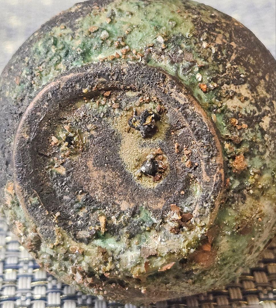 古代中国〜中国南方古陶磁器 中国古美術 漢時代 漢緑釉 瓢形小壺 鼻煙