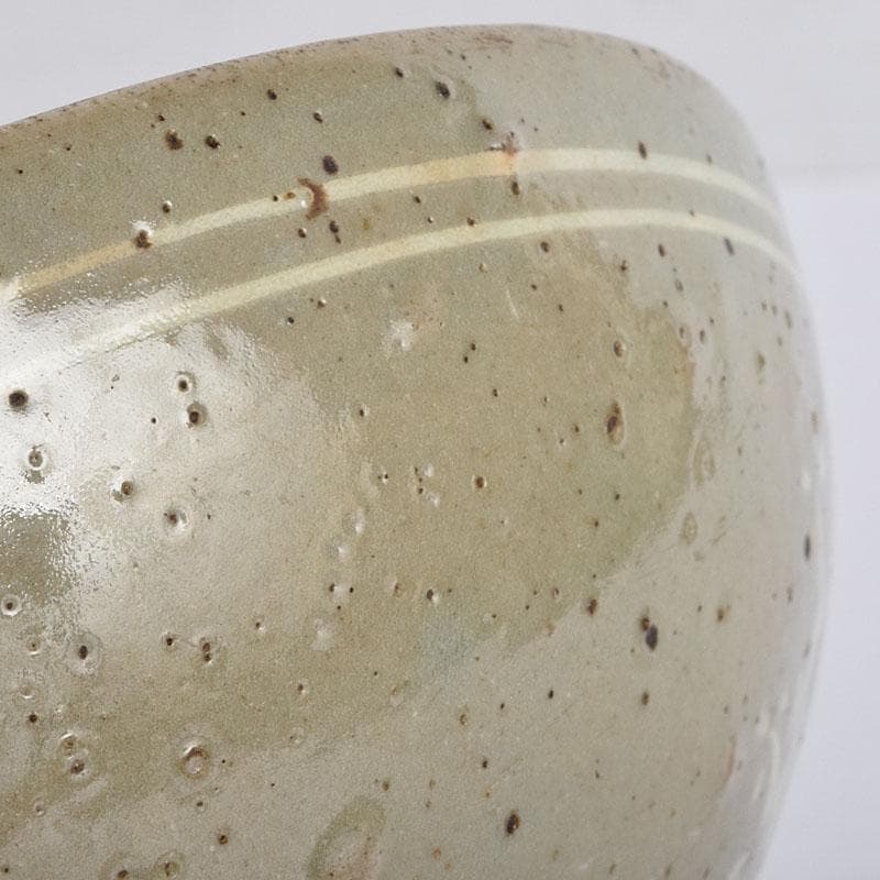 朝鮮美術 李朝 高麗青磁 象嵌花文碗 金継ぎ直し V R8968