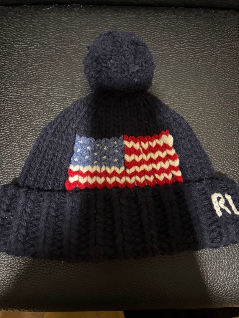 ポロラルフローレン POLO Ralph ニット帽 アメリカンフラッグ