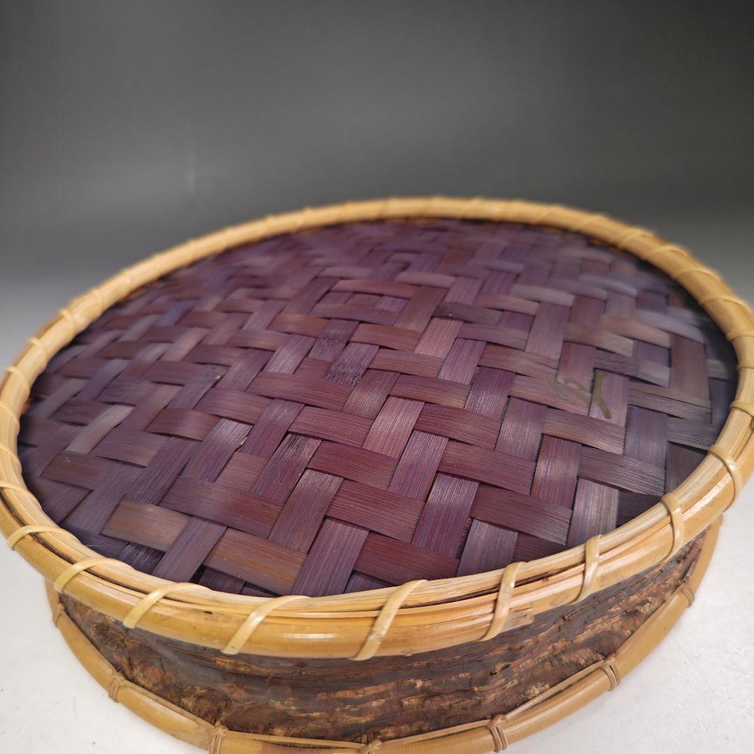 イ831 炭斗『水谷六々斉』『桜皮 炭斗 共箱』茶道具