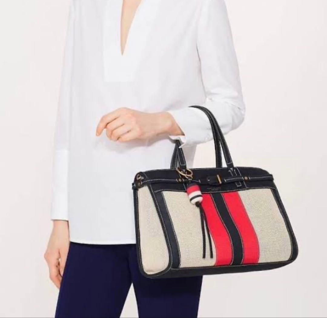 極美品◼️Tory Burch トリーバーチ Canvas & Suede バッグ
