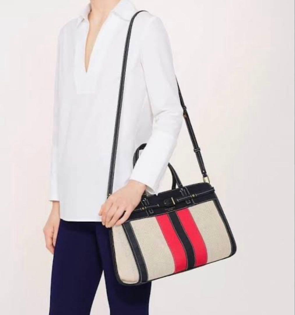 極美品◼️Tory Burch トリーバーチ Canvas & Suede バッグ
