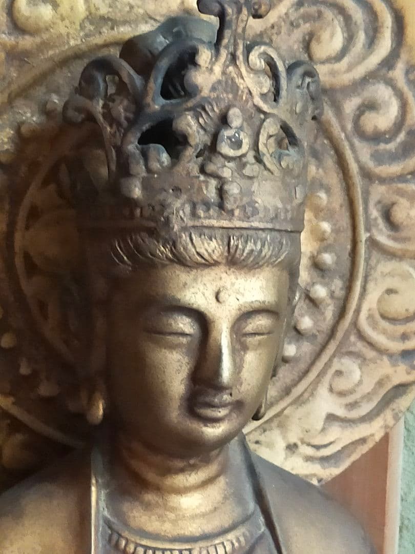 ♥大きな 観音像 立像【光雲】高723mm 銅製 観音様 ブロンズ像