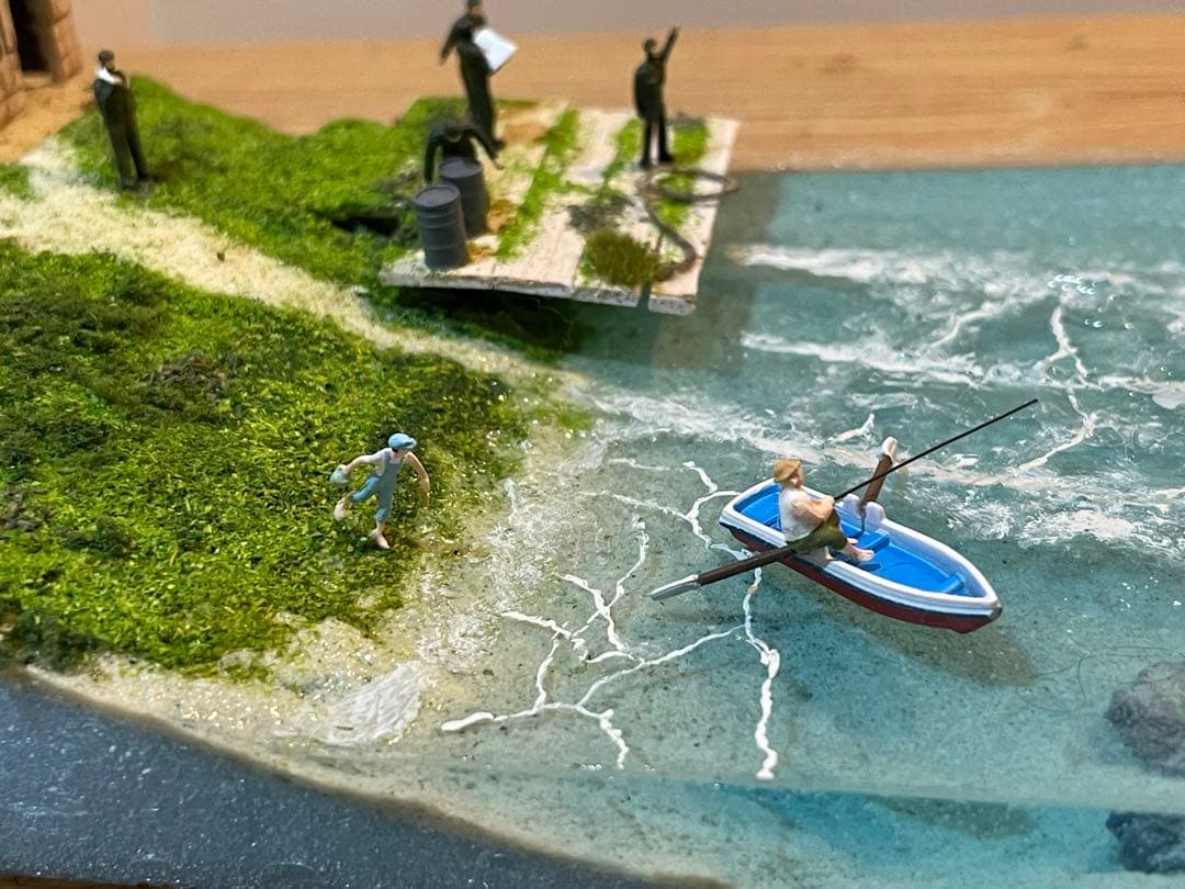 基地から飛び立つ二式戦闘機 レジン ジオラマ - メルカリ