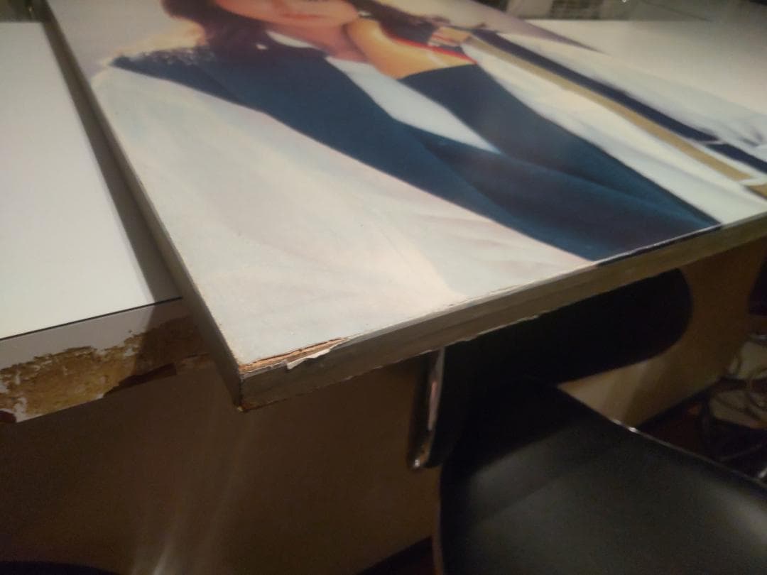 廃番☆非売品☆70年代☆貴重 川島なお美 特大 木製 額縁 プロマイド