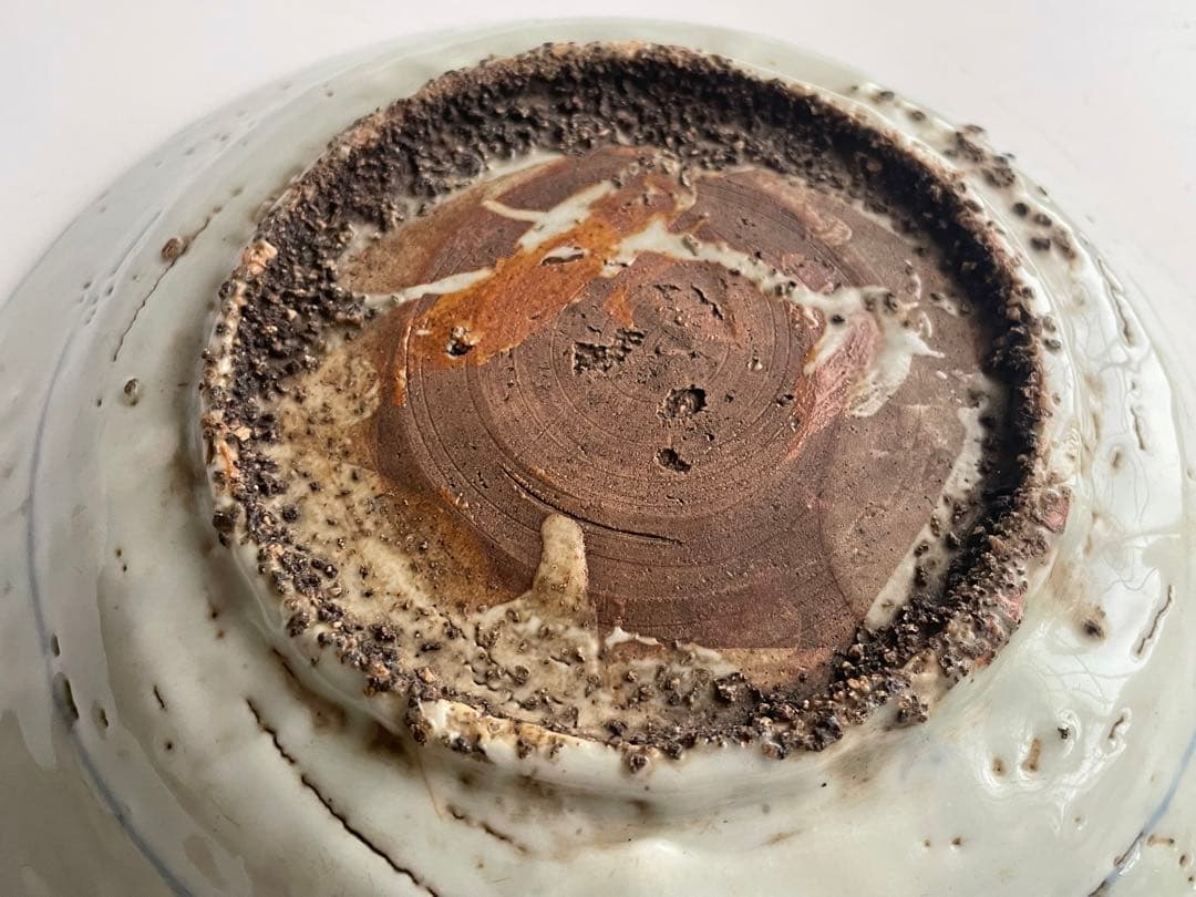 骨董 アンティーク 呉須 染付 鹿花文様 七寸皿 漳州窯 明 呉須手の通販