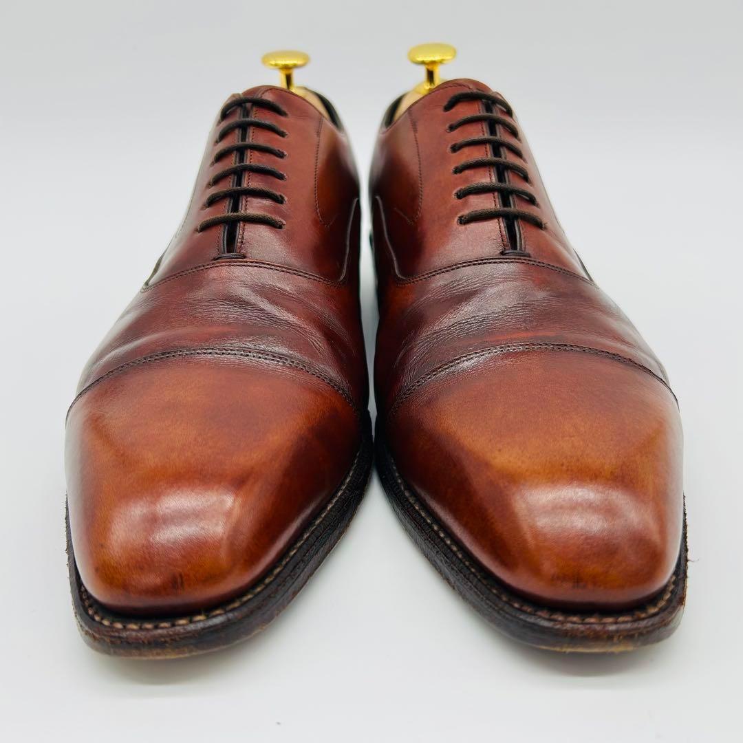 SHETLANDFOX ブライトン ストレートチップ US7 ブラウン 内羽根