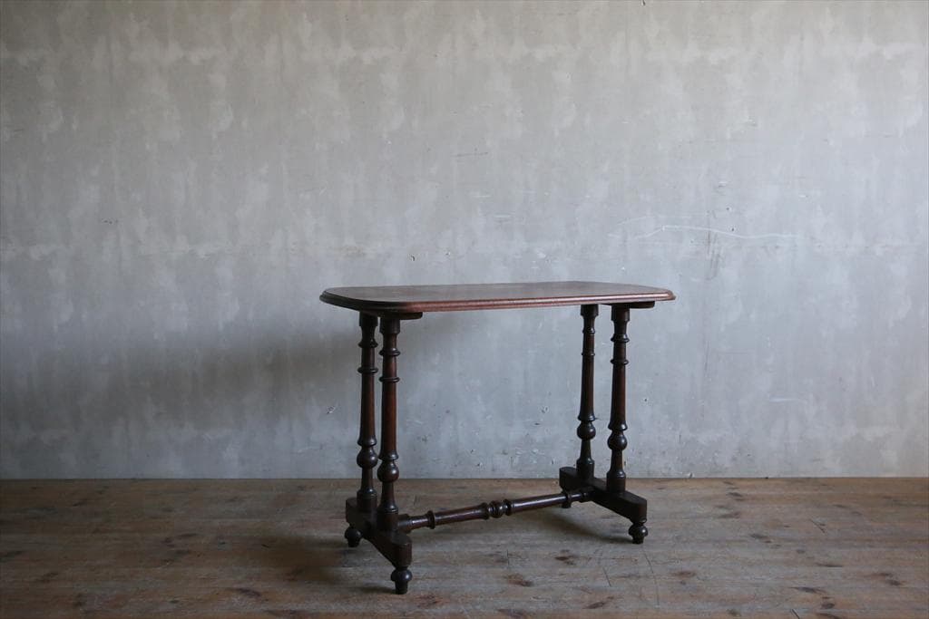 英国アンティーク木製ダイニングテーブル/机/作業台ワークテーブル(81-315)