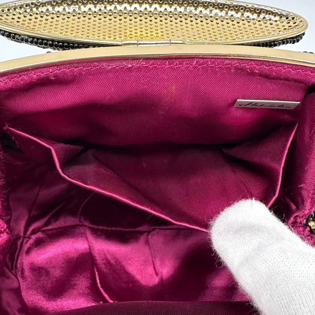 LUMYはしもと パーティバッグ 総ビーズ 皇室御用達 モルティ マルチカラー