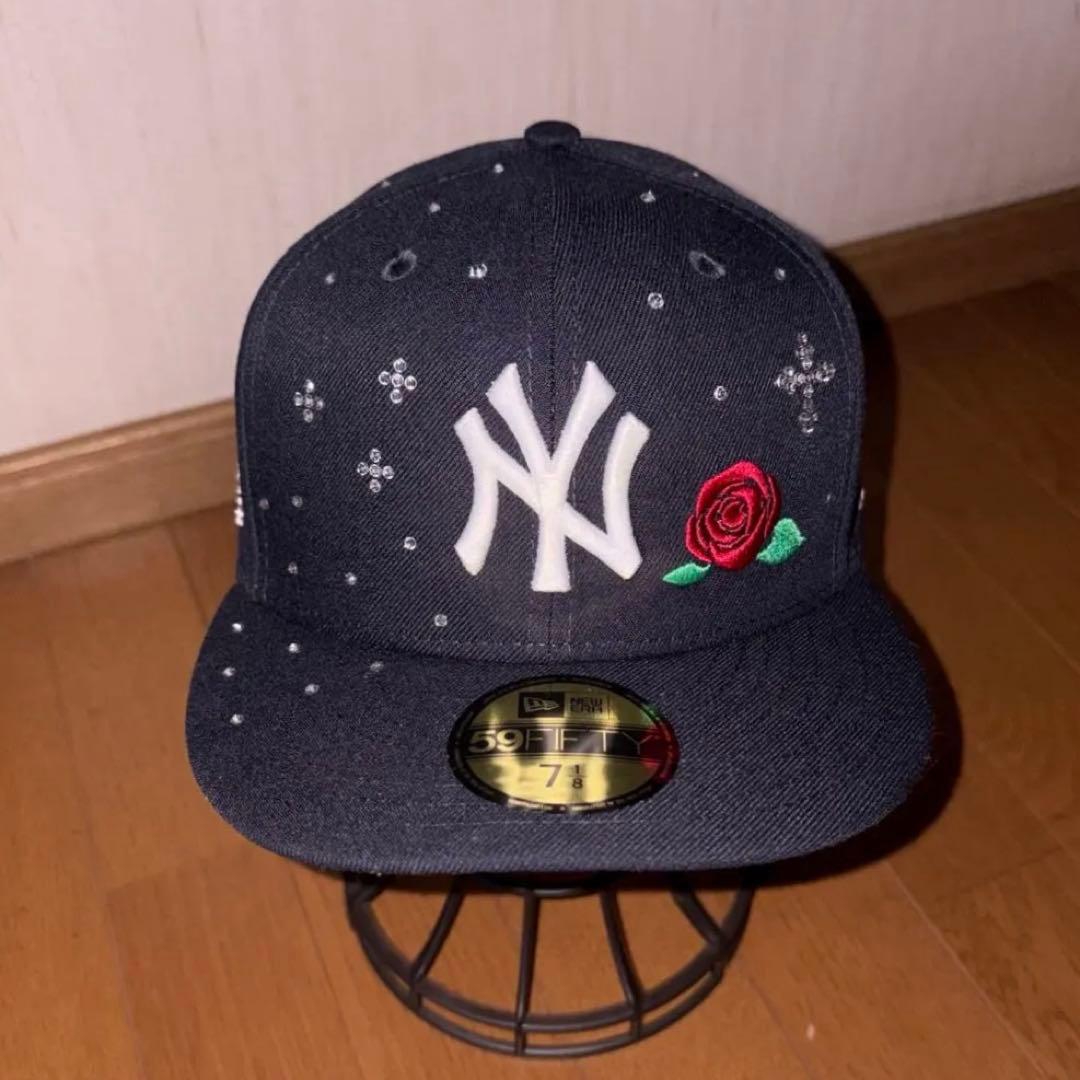 ニューエラ　ジュエルキャップ　ラインストーン　New Era ニューエラキャップ 59FIFTY ラインストーン ONSPOTZ別注（キャップ