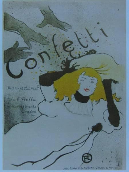 Henri de Toulouse-Lautre、Confetti、希少画集画